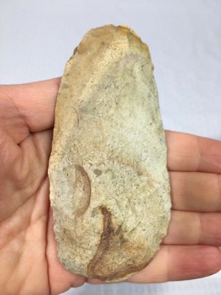 African Mousterian Flint Celt Axe Knife Blade Stone Age Ancient Artifact 48