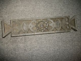 Decorative Ornate Cast Iron Piece Wood Burning Stove ? Black 15.  5 X 3.  5 Vintage 2