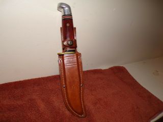 Vintage Western W36 Fixed Blade Knife With Sheath