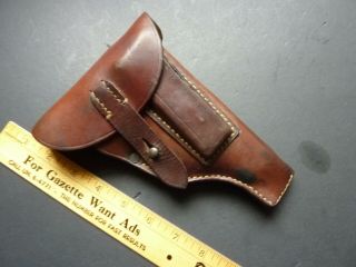 Wwii German Brown Leather Holster For Tte Walther Pp Pistol