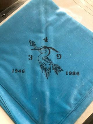 Oa Blue Heron Lodge 349 N2a 1946 - 1986 40th Ann Neckerchief