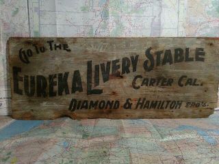 Livery Stable Sign