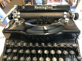 Remington Rand Model 1 Portable Typewriter Vintage Circa 1939 - 40 W Case 2