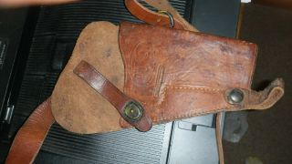 Wwii Usmc M3 Leather Shoulder Holster Marked: Usmc Boyt 1943 For Colt M1911a1