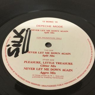 Depeche Mode - Never Let Me Down Again Promo 12 " Ex 1987 Mute 12 Bong 14