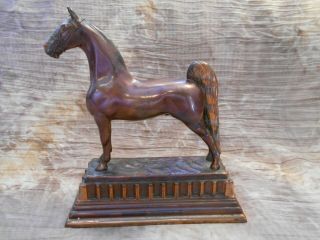 Gladys Brown Edwards/dodge/mca American Saddlebred 5 Gaited Metal Horse