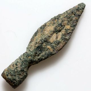 Circa 700 - 500 Bc Ancient Greek Bronze Sharp Arrowhead