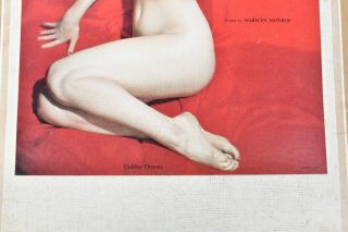 Marilyn Monroe 1956 Complete Golden Dreams Calendar Playboy Nude 9.  5 