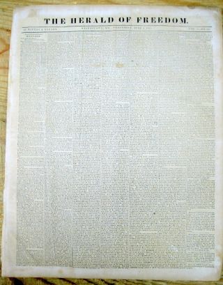 1841 Hagerstown Md Newspaper W 1st Speech Of President John Tyler To Us Congress