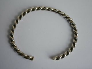 Metal Detecting Find - Sterling Silver Bangle Bracelet