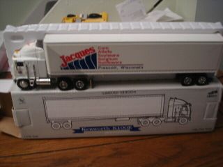 Liberty Classics Die Cast Tractor Trailer Bank Jacques Seeds 30019 Nib 1/64 Sca