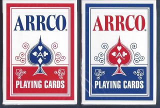 12 Decks Arrco (2018) Red - Blue Playing Cards