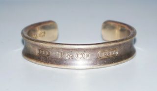 1997 Vintage Heavy Sterling Silver Cuff Bracelet 1837 By Tiffany & Co.  (non) Bn0