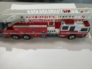Tonka Rescue Fire Truck Engine Number 00 27 " Ladder/sound
