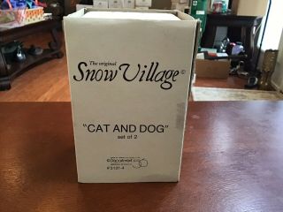 Dept 56 Snow Village - Cat And Dog - Set Of 2 5131 - 4