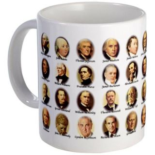 11 Ounce 44 Us Presidents With Names - Printed Ceramic Coffee Tea Cup Gift