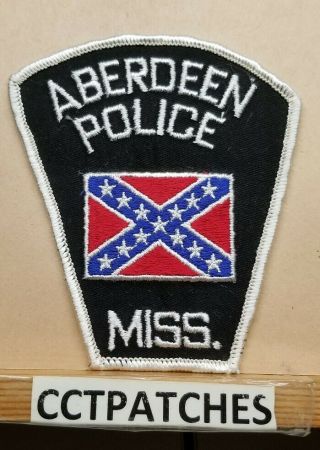 Aberdeen,  Mississippi Police Shoulder Patch Ms
