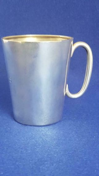 Splendid H/m B’ham 1927 Hardy Bros Sterling Silver Christening/drinking Mug 107g