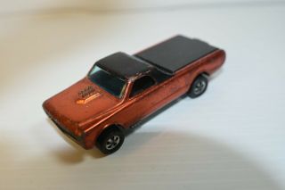 1968 100 Hot Wheels Redline Orange Custom Fleetside Hk Painted Tail