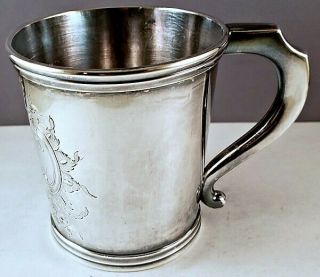 1847 Boston 145gr Coin Silver Handled Cup Or Mug Lincoln & Reed Nr