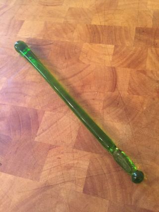 Vintage Green Glass Cocktail Mixer