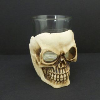 Skull Shot Glass Barware Jigger Shooter Halloween Party Gothic Skull Head