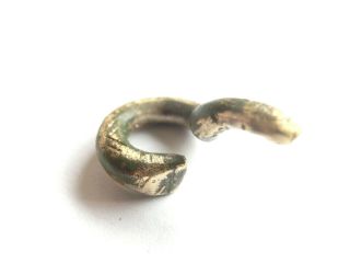 Iron Age Hallstatt Culture - Ancient Celtic Silver Coiled Snake Proto Money
