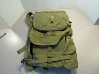 Ww2 Us Army Military Rucksack Backpack 1941 G & R Co