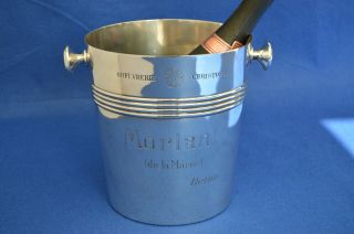 Art Deco Style Christofle Advertising Champagne Bucket - Ice - Wine Cooler