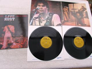 Neil Young Crazy Horse Lp Live Rust Orig Uk 1979 1st Press Near 2 X Vinyl