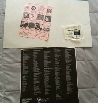 Dead Kennedys Frankenchrist 1986 Vinyl LP with H.  R.  Giger Poster Exc - - 3