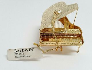 Baldwin Brass 1998 Classical Piano Christmas Ornament