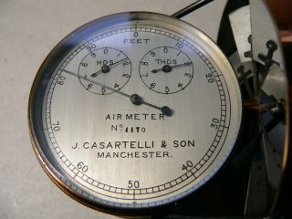 A vintage Anemometer/Air Meter by J.  Casartelli & Son,  Manchester - 2