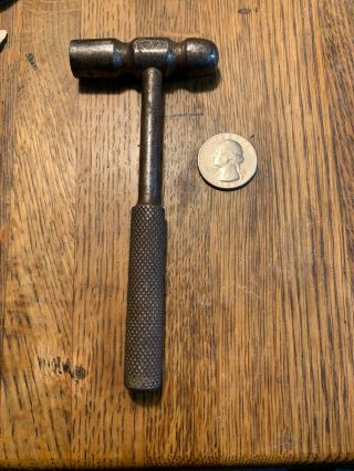 Vintage Jewlers Machinist Gunsmith Hammer W/3 Nesting Screwdrivers In Handle 8oz