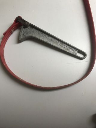 Vintage Grip - It 6 " Strap Wrench - S - 6h - Made In Usa (f8)