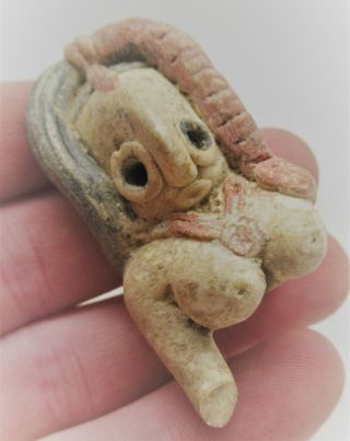 Ancient Indus Valley Harappan Terracotta Fertility Idol Fragment Circa 2000bce