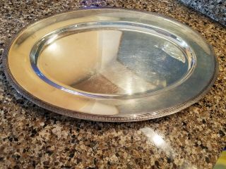 Christofle Malmaison Fish Vegetables Meat Silverplated Oval Tray 17 1/2 " France