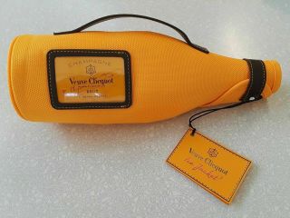Veuve Clicquot Champagne Bottle Travel Bag Ice Jacket Sleeve - Leather 750ml