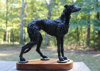 Rare Standing Scottish Deerhound Statue By Ralph Allen Massey 4/150