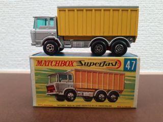 Matchbox Superfast Lesney - No.  47 - Daf Tipper Container Truck