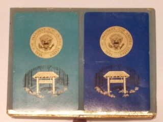 Pack Of Playing Cards From Camp David With Presidential Seal