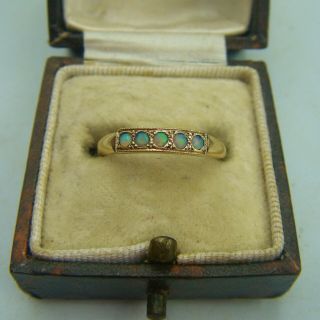 A Vintage " Antique Style " Fully Hallmarked 9ct Gold Natural Opal Lady 