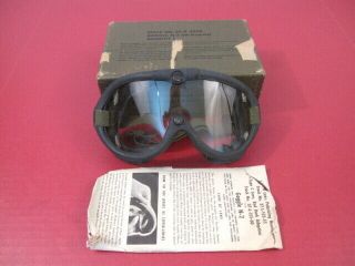 Wwii Us Navy Type N - 2 Polaroid M - 1944 All Purpose Goggles W/spare Lens