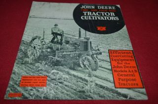 John Deere Tractor Cultivator For 1936 Dealer 