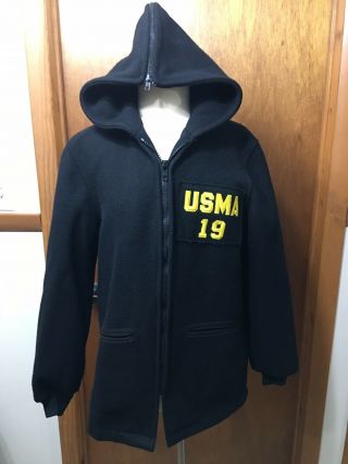 Usma West Point Cadet Military Army Black Wool Winter Coat Parka Jacket 36r 2019
