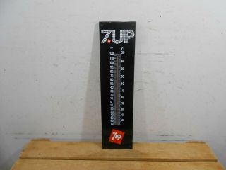 Vintage 7up Cola 20 " X 5 " Soda Bottle Thermometer Tin Sign