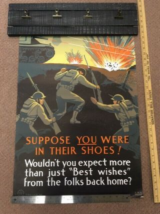 Ww2 Propaganda Poster - " Suppose You Were In Their Shoes " - 20x27
