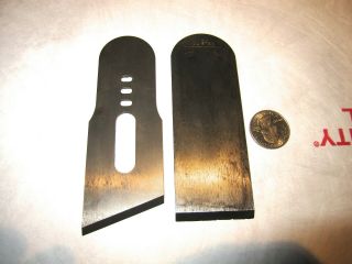 Vintage Millers Falls Tool Co.  & ? Wood Plane Blades In Good Cond.  1 5/8 " W