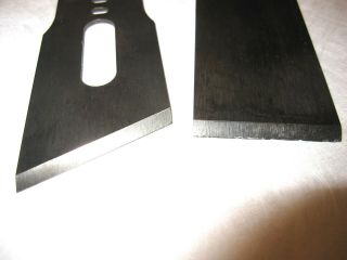 VINTAGE MILLERS FALLS TOOL CO.  & ? WOOD PLANE BLADES IN GOOD COND.  1 5/8 