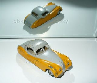 Vintage Dinky Toys Meccano England 157 Jaguar Xk120 Sports Coupe 1954 Yllw/gray